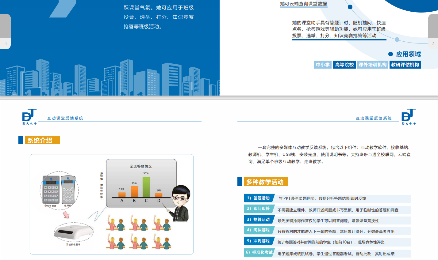 長沙聚大電子科技有限公司|搶答器|答題器|互動課堂反饋系統(tǒng)